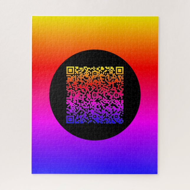 Personnalisez votre QR Code Scan Info Puzzle Cadea (Vertical)