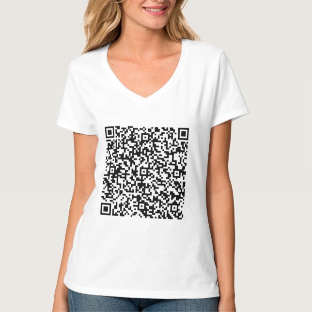 Personnalisez votre QR Code Scan Info T-shirt cade (Devant)