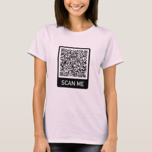 Personnalisez votre QR Code Scan Info T-shirt cade
