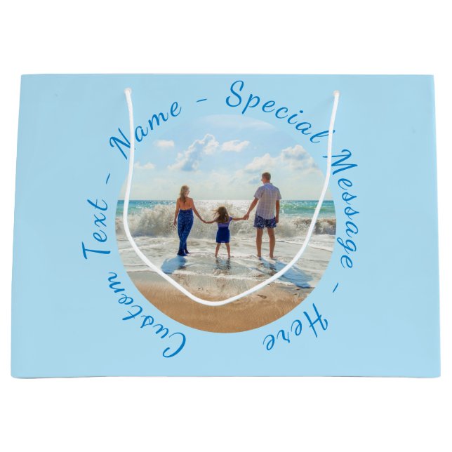 Personnalisez votre sac cadeau photo avec le nom d (Devant)