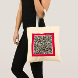 Personnalisez votre Sac fourre-tout personnalisé d<br><div class="desc">Sacs de Toter personnalisés avec votre QR Code Scan Info Business Promotional or Modern Funny Sac fourre-tout Cadeau - Faites unique votre propre design - Ajoutez votre QR Code / Image - Photo ou logo / Texte / plus - Redimensionnez et déplacez ou ajoutez des éléments / image avec l'outil...</div>