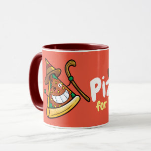 Personnalisons mignon Mangeons de la pizza Mug