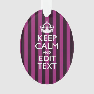 Personnalized KEEP CALM and Your Text on Pink