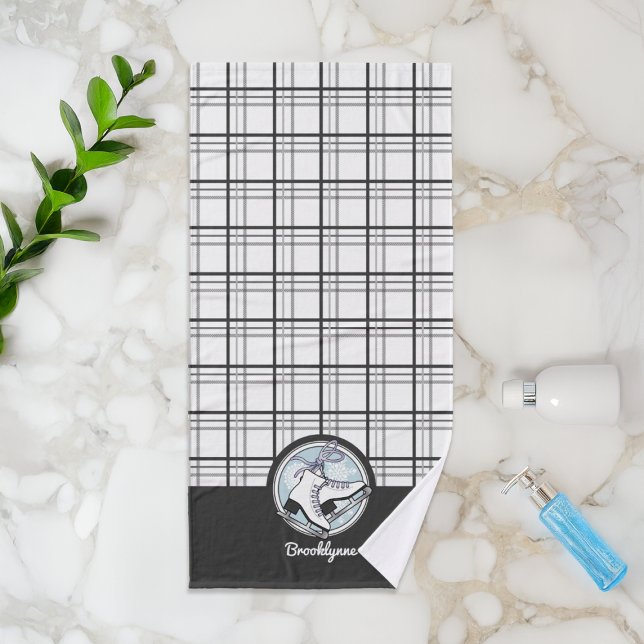 Personnalized Nom Moderne Tartan Ice Skating (Créateur téléchargé)