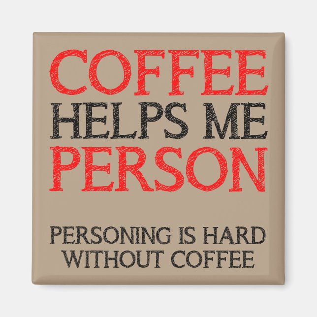 Personne au café faisant des singeries aimant de r (Devant)
