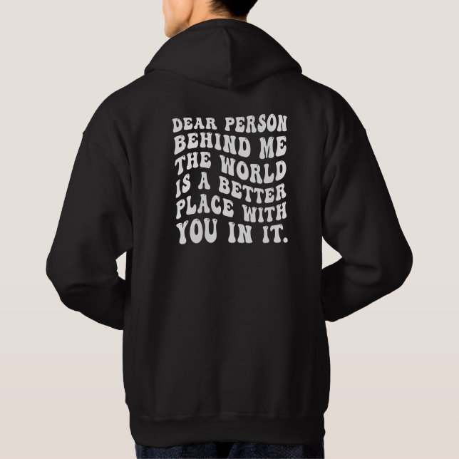 Personne Derrière Moi, Impression Dos Sweat à Capu (Dos)