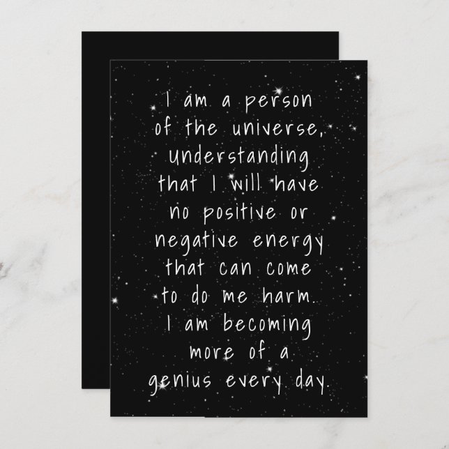 Personne Des Étoiles Universelles (Devant / Derrière)