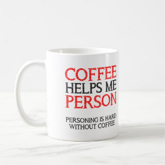 Personne du café Personnage Funny Mug ou Travel Mu