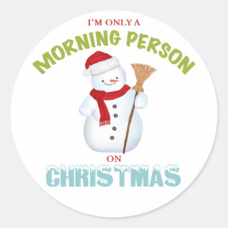 Personne du matin sur Stickers de Noël