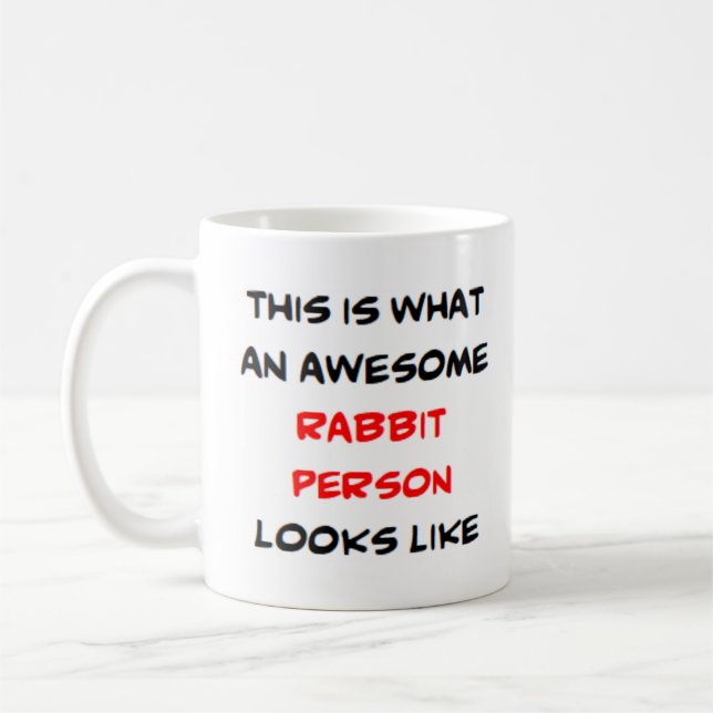 personne lapin, super Mug (Gauche)