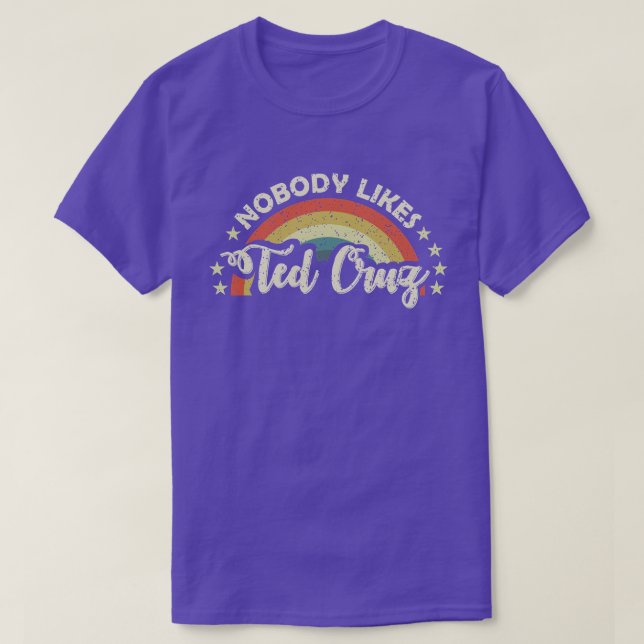 Personne n'aime Ted Cruz Rainbow Vintage TShirt (Design devant)