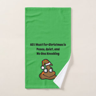Personne ne frappe Drôle de Noël Toilettes Humour