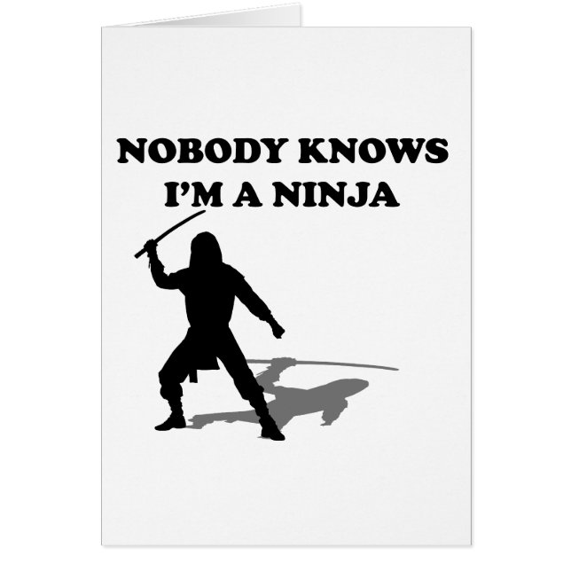 Personne ne sait que je suis un Ninja (Devant)