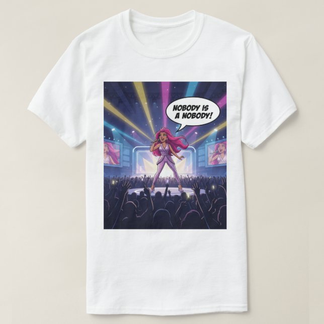 Personne n'est un Inconnu - T-Shirt de Pop Star (Design devant)