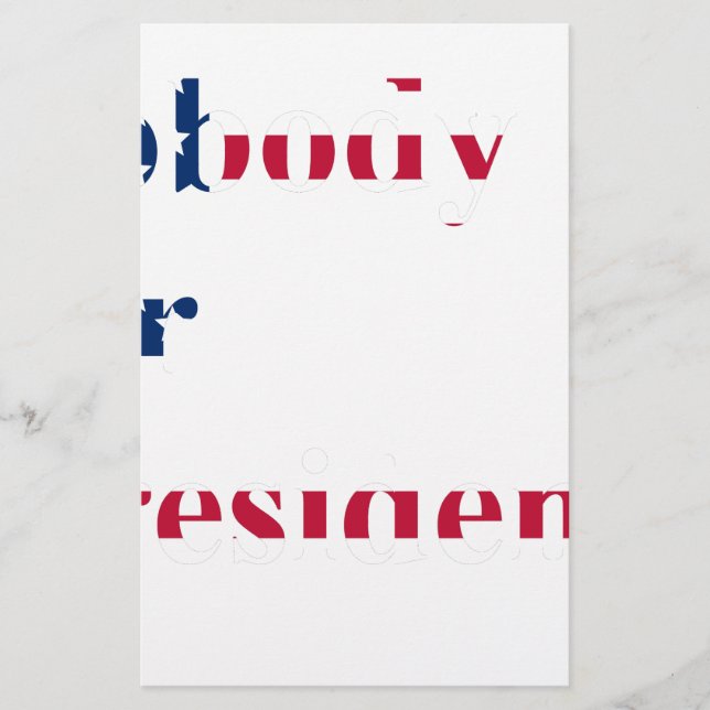 personne pour président (Devant)