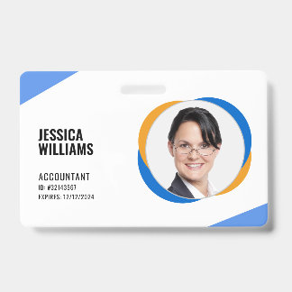 Personnel coloré moderne Badge d'identification de