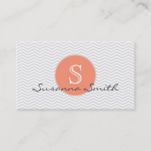 Personnel de carte élégante monograma