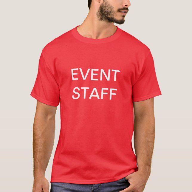 Personnel de l'événement, T-shirts personnalisés (Devant)