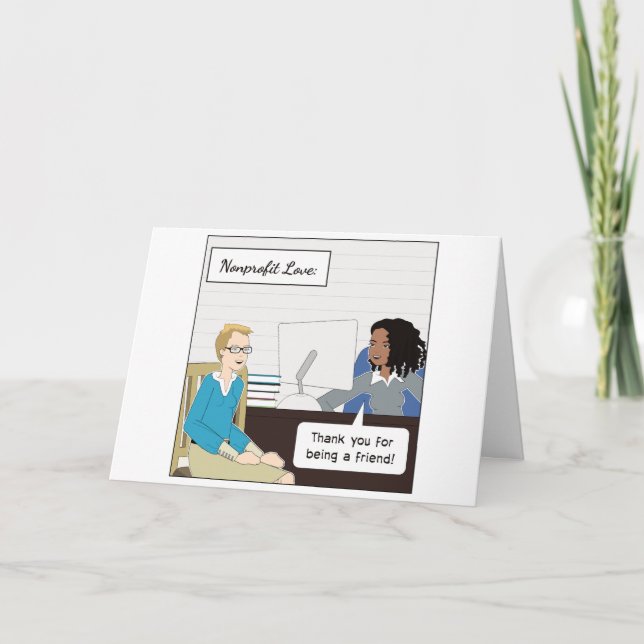 Personnel ou bénévole Carte de remerciements à but (Devant)