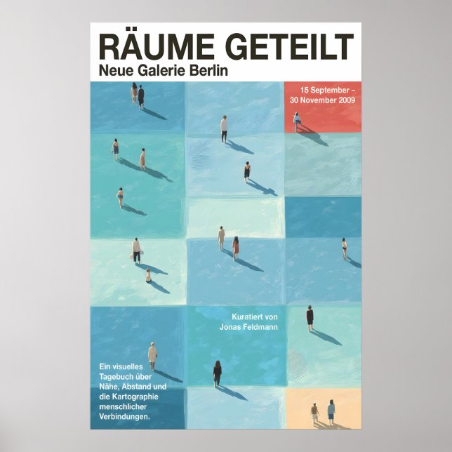 Personnes dans les espaces de grille Affiche - All (Devant)