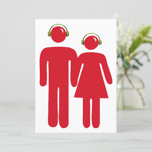 Personnes portant un casque Invitations