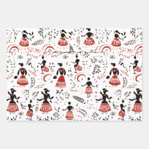 personnes qui vivent dans du papier d'emballage ha