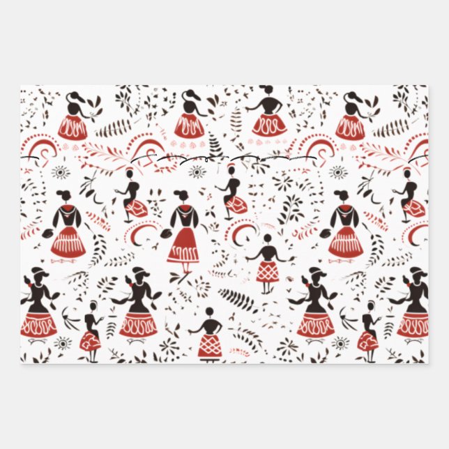 personnes qui vivent dans du papier d'emballage ha (Devant)