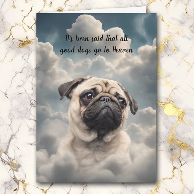 Perte de Carlin chien paradis carte de sympathie (Créateur téléchargé)