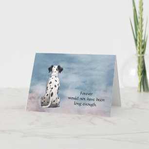Perte de Condolence Dalmatienne Sympathie #2 Carte