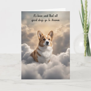 Perte de Corgi Chien paradis carte de sympathie