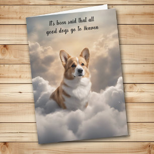Perte de Corgi Chien paradis carte de sympathie