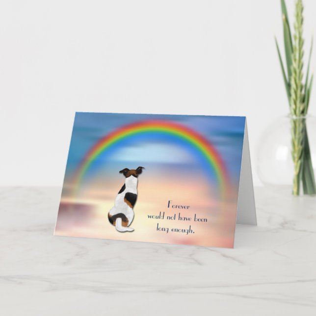 Perte de Jack Russell Terrier Carte de sympathie a (Devant)