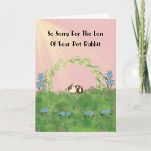 Perte de la carte de lapin d'animal de compagnie