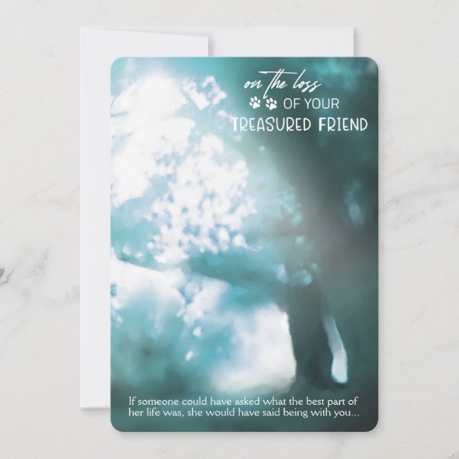 Perte de la carte de sympathie amicale précieuse (Devant)