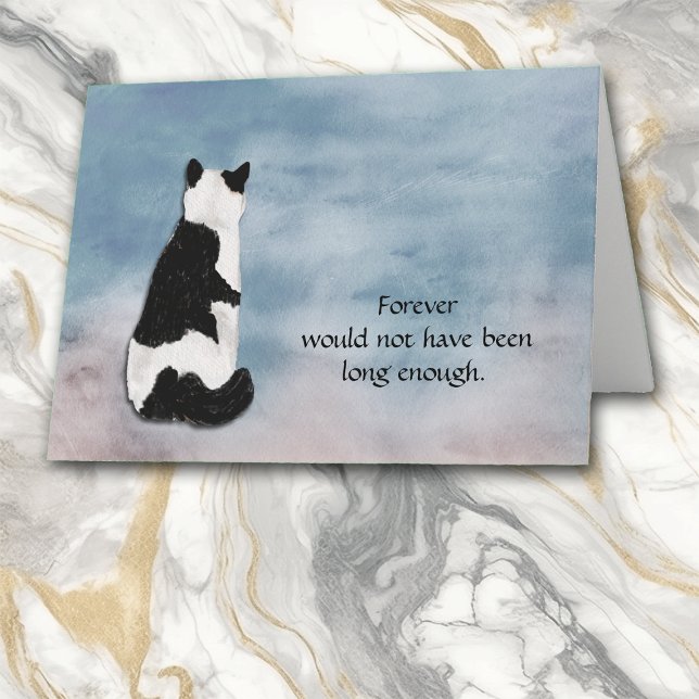 Perte de la carte de sympathie de chat noir et bla (Créateur téléchargé)