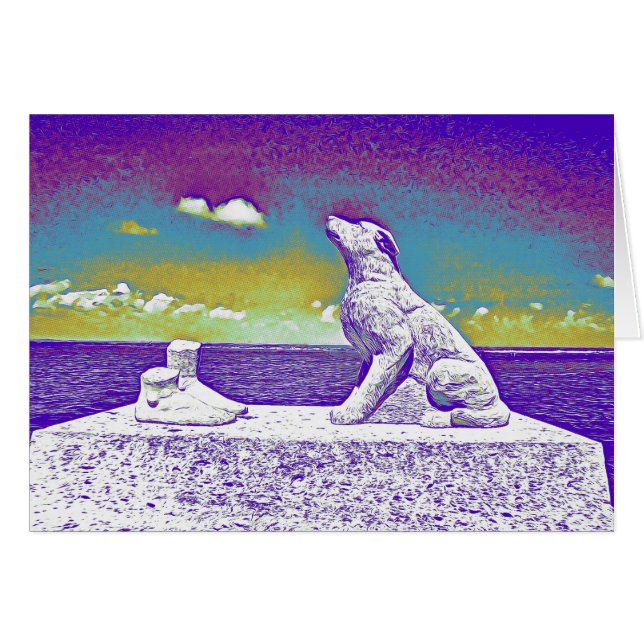 Perte de la carte de sympathie de chien (Devant horizontal)