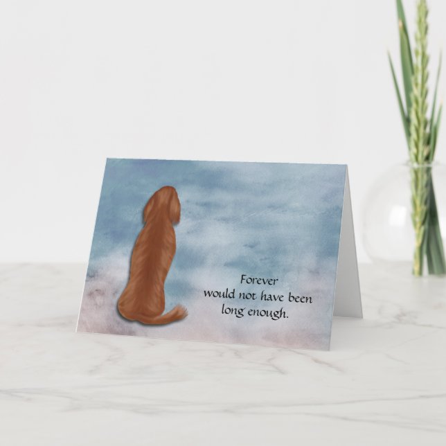 Perte de la carte de sympathie de chien de couteau (Devant)