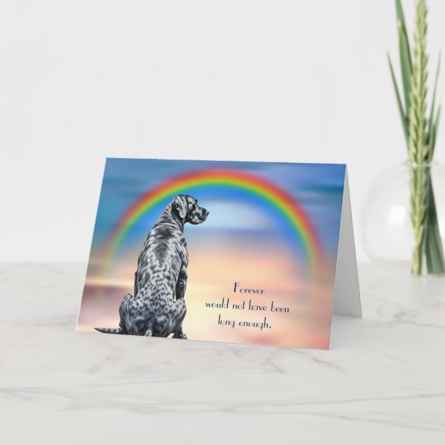 Perte de la carte de sympathie Rainbow Chien Grand (Devant)
