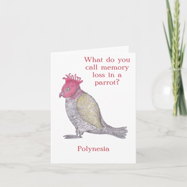 Perte de mémoire amusante Anniversaire ou carte de (Devant)