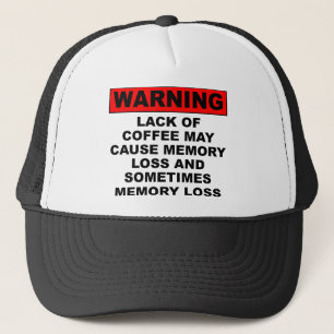 Perte de mémoire Funny Casquette de boule de café