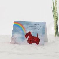 Perte de Scottie Hearts Carte Rainbow Sympathy
