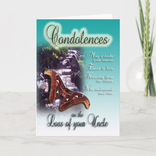 Perte d'oncle - Carte de condoléances