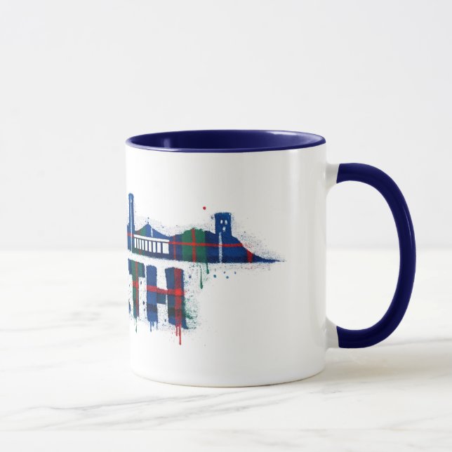 Perth Scotland Tartan Mug Scottish  (Droite)