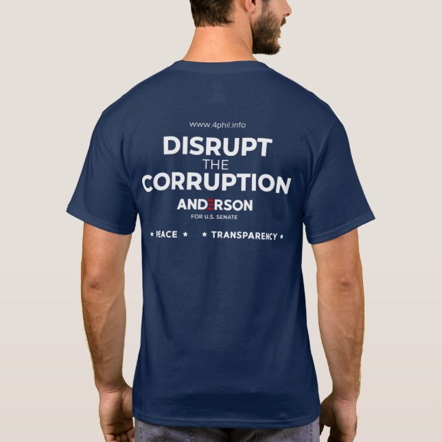 Perturber la corruption T-shirt à deux faces (Dos)