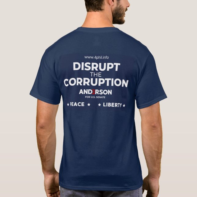 Perturber la corruption T-shirt à deux faces (Dos)