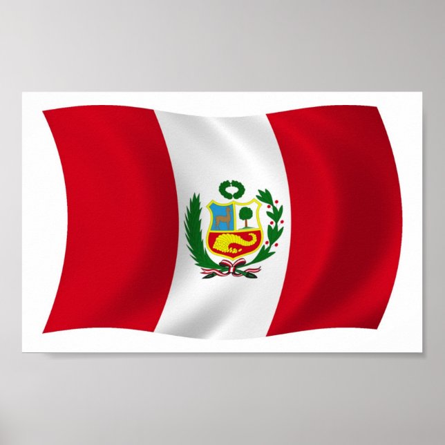 Peru Flag Poster Print (Devant)