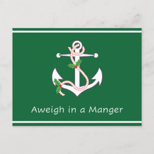 Peser dans la carte postale de Manger Vert Noël