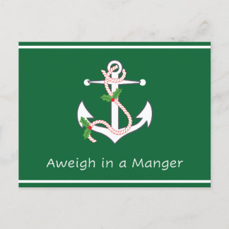 Peser dans la carte postale de Manger Vert Noël