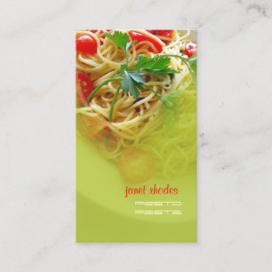 Pesto Pasta + restaurant cartes de visite