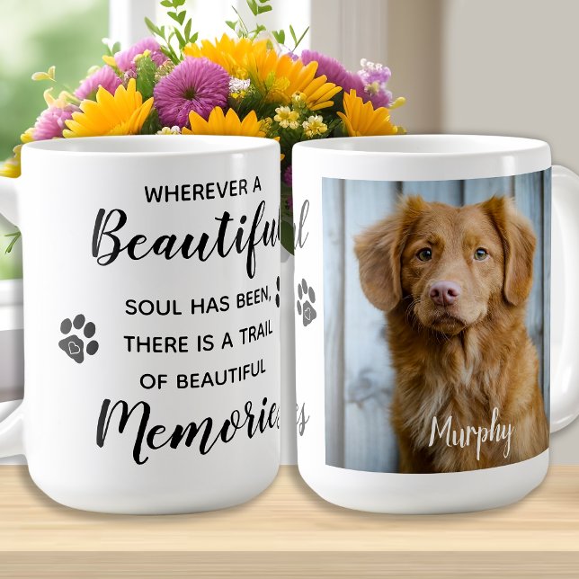 Pet Memorial Keepsaké Photo Café Mug (Créateur téléchargé)
